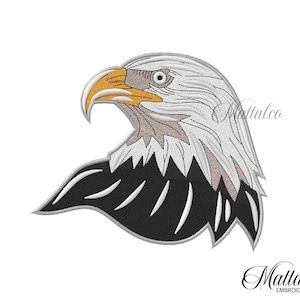 Eagle head Embroidery Design, Eagle head machine embroidery, Eagle head filled design, machine embroidery design, instant download, mat44