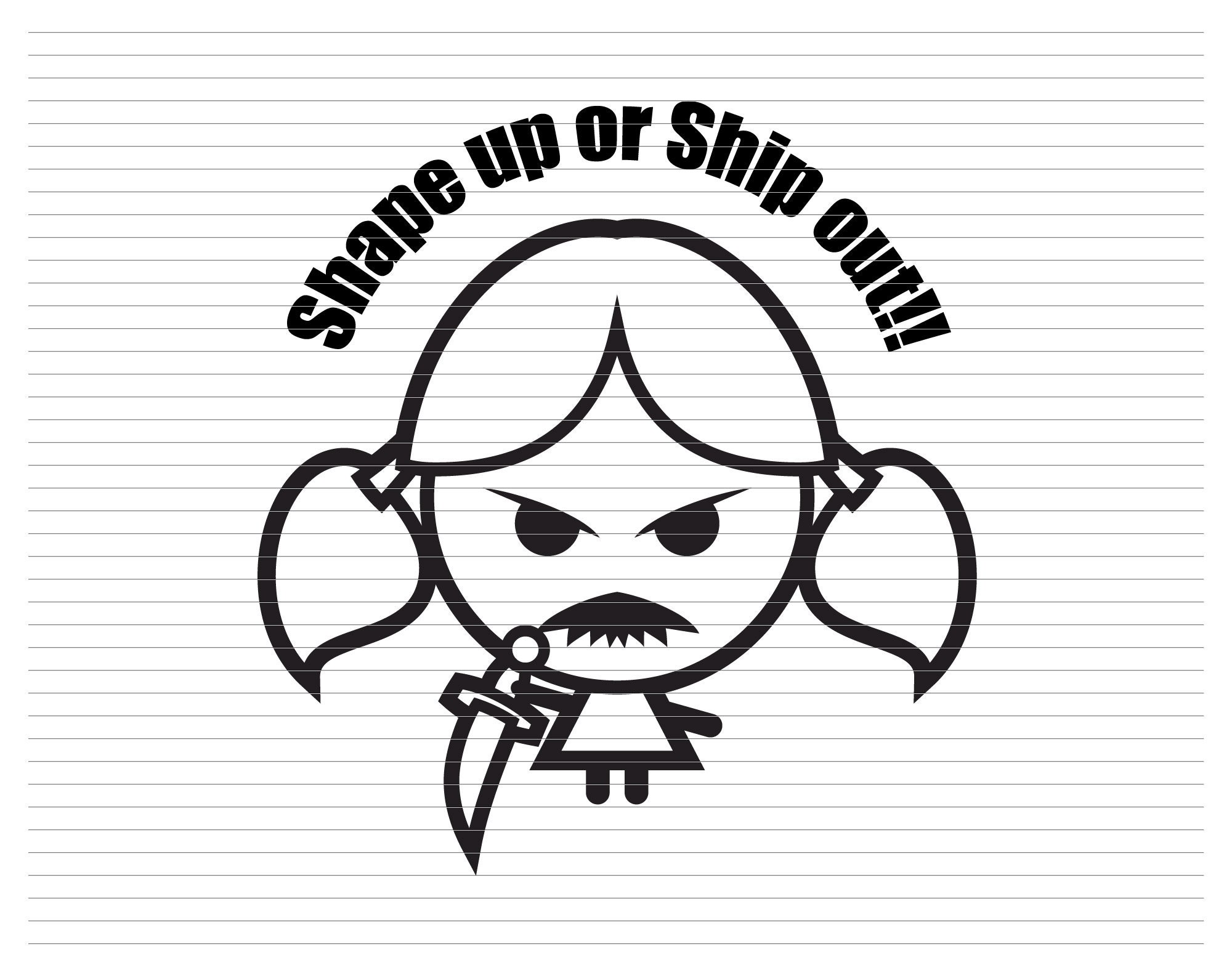 KILLER DOLL SVG Killer Doll Face Scary Killer Doll Face Svg Killer Doll