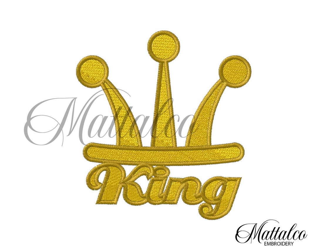 King's Crown Embroidery Royal Crown Embroidery King's Etsy