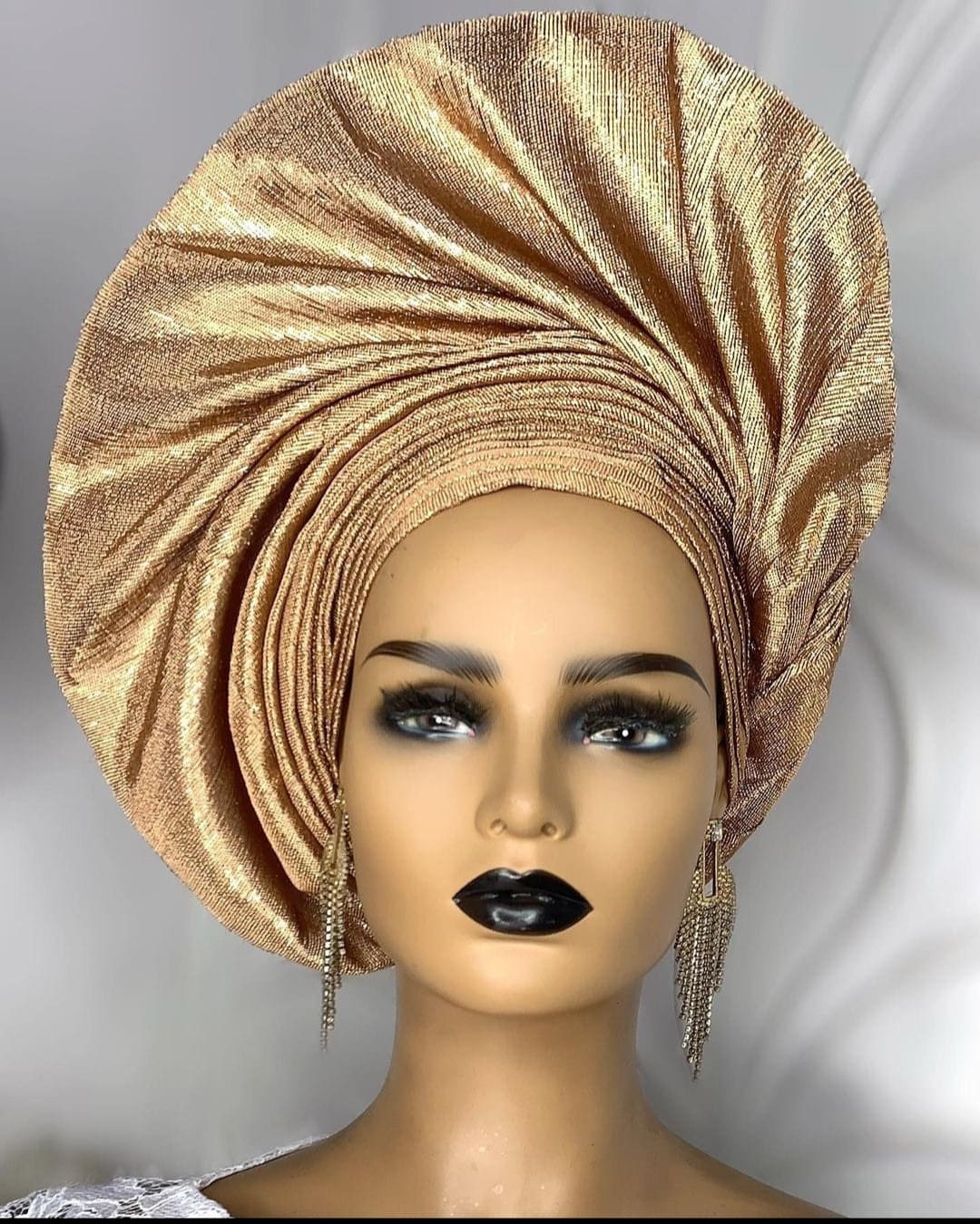 Party Autogele| Autogele| Pre-tied Gele| Autogele Set| Ipele| Gele ...
