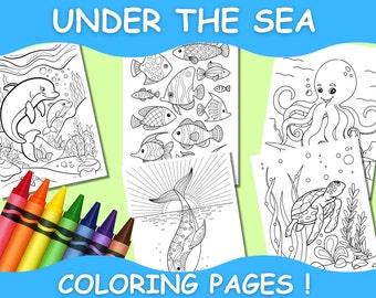 Under the Sea Coloring Pages, Underwater Coloring Pages
