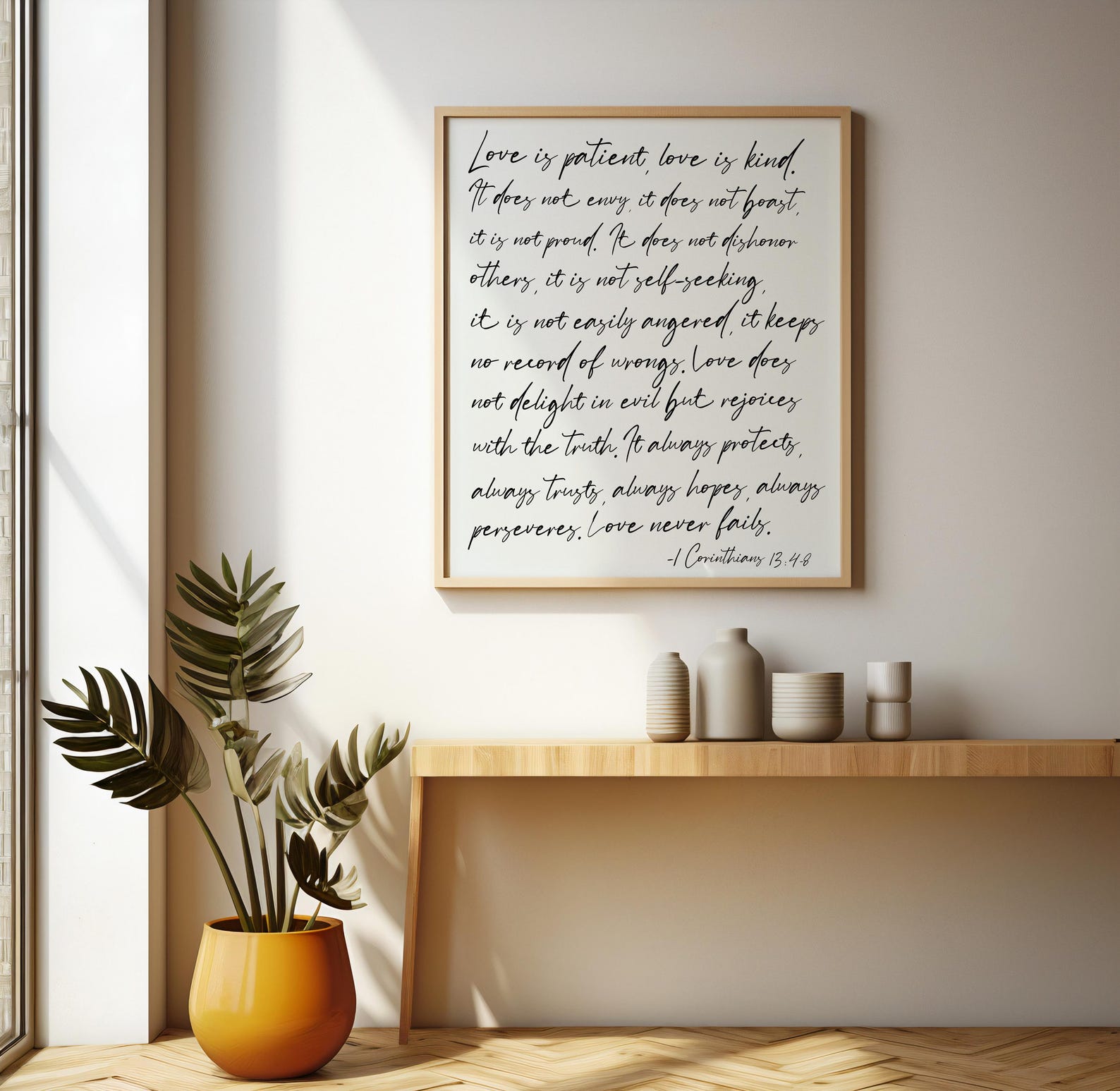 1 Corinthians 13 Wall Art | Love Chapter Bible Verse (digital Download ...