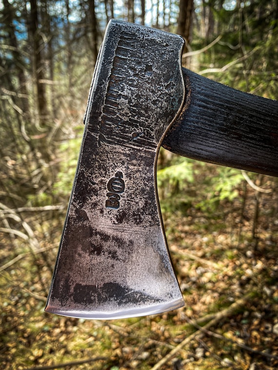 Hachette avec gaine en cuir, hachette de survie, hachette de camping,  hachette extérieure, hache Bushcraft avec gaine en cuir, hachette, hache à  découper, petite hache -  France