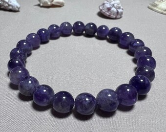 Amethyst Gemstone Stretch Bracelet, Healing Jewelry, Gift For Mom, Flexible Bead Bracelet, Gift For Men, Gift For Women, Precious Bracelet