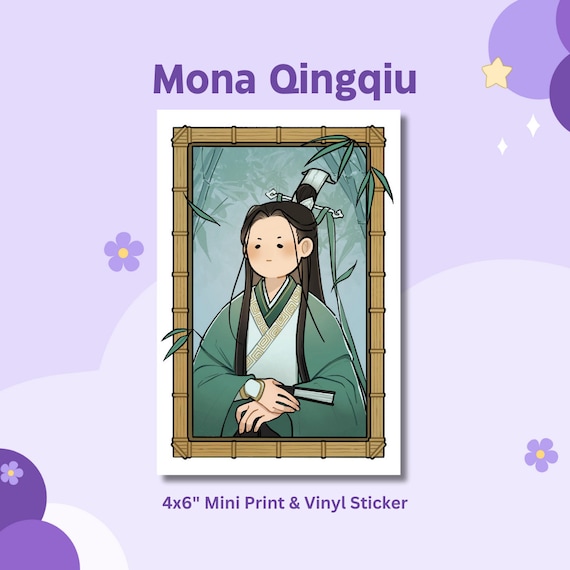 Monalisa Shizun Shen Qingqiu Artprint and Vinyl Sticker| svsss | Cute Die Cut Sticker | Laptop Sticker