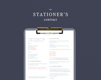 The Stationer's Contract