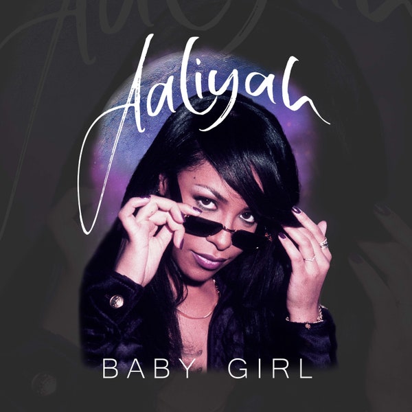 AALIYAH T Shirt Design PNG Instant Download