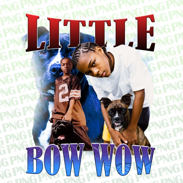 bow wow T Shirt Design PNG Instant Download