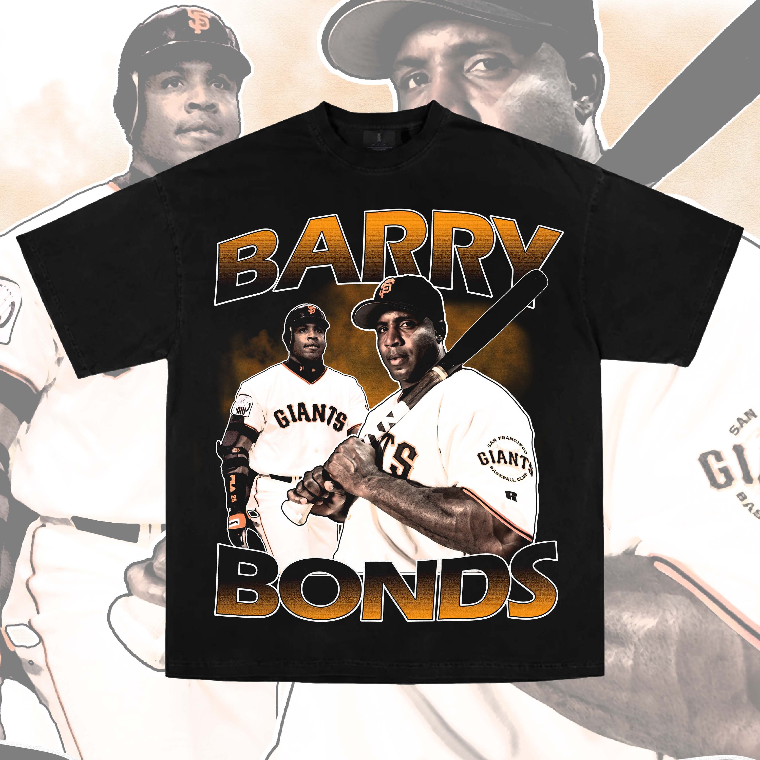barry bonds T Shirt Design PNG Instant Download