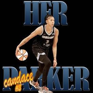 Candace Parker  Custom Art ACEO Novelty Basketball Card Las Vegas