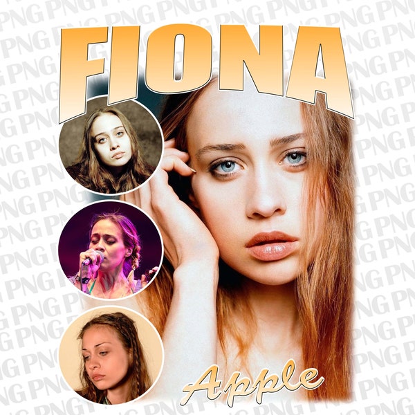 Fiona Apple T Shirt Design PNG Instant Download