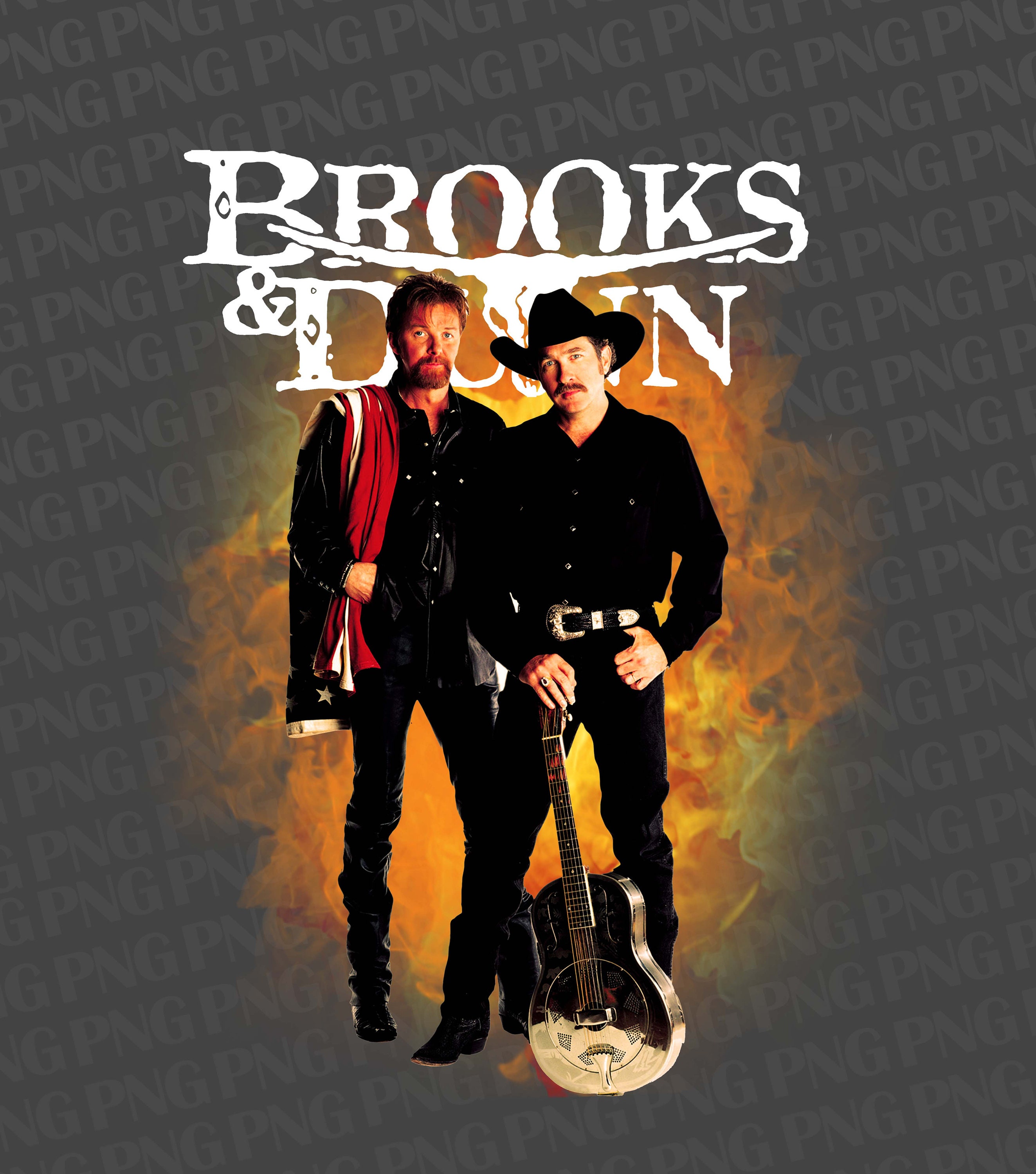 Brooks & Dunn T Shirt Design PNG Instant Download Etsy