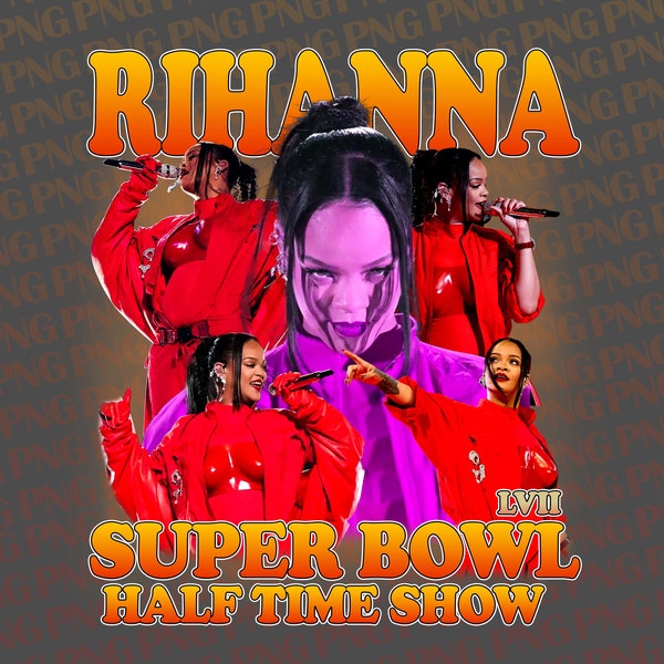 Rihanna T Shirt Design PNG Instant Download