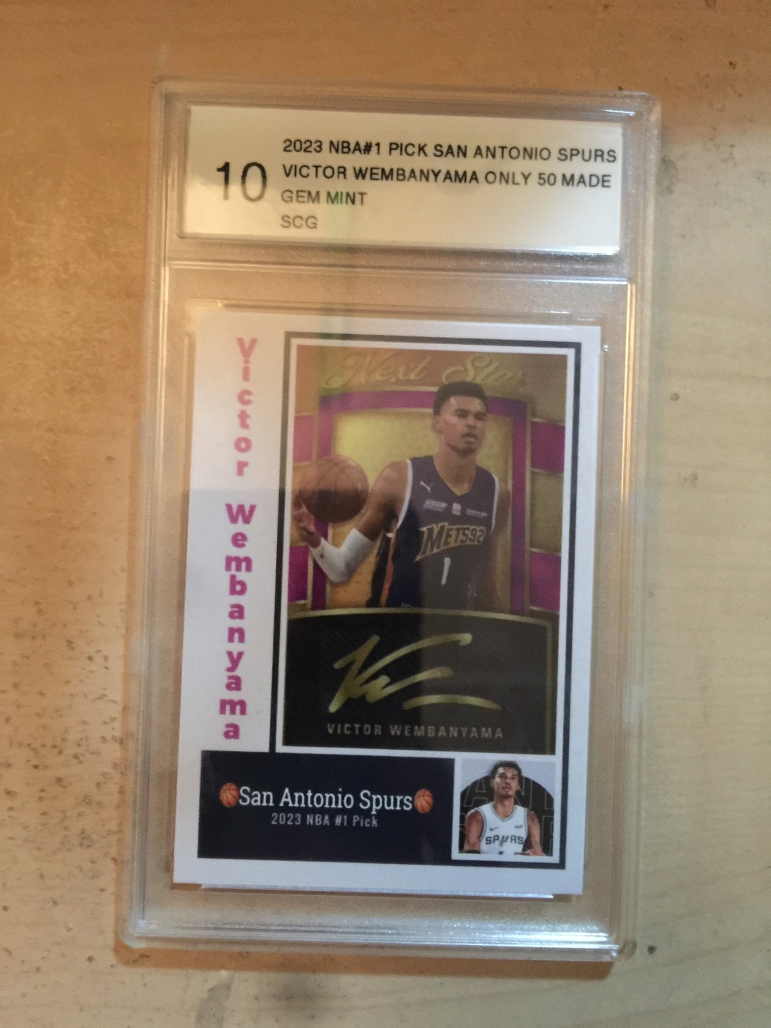 2023 NBA1 Pick San Antonio Spurs Victor Wembanyama Only 50 Etsy