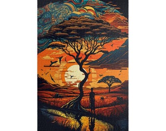 Gorgeous Africa Puzzle 100, 250, 500, 1000 Pieces