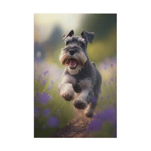 Puzzle &quot;Schnauzer Sprint&quot; da 100, 500 e 1000 pezzi