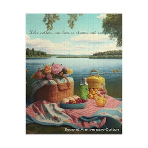 Second Anniversary Puzzle &quot;Picnic at the River&quot; 500 Pieces