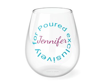 Personalized Stemless Wine Glass, the Perfect Mother's Day Gift!