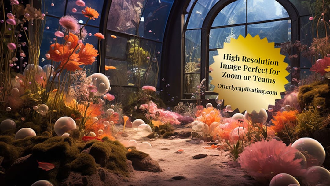 Fun Underwater Background for Zoom, Digital Download for Zoom