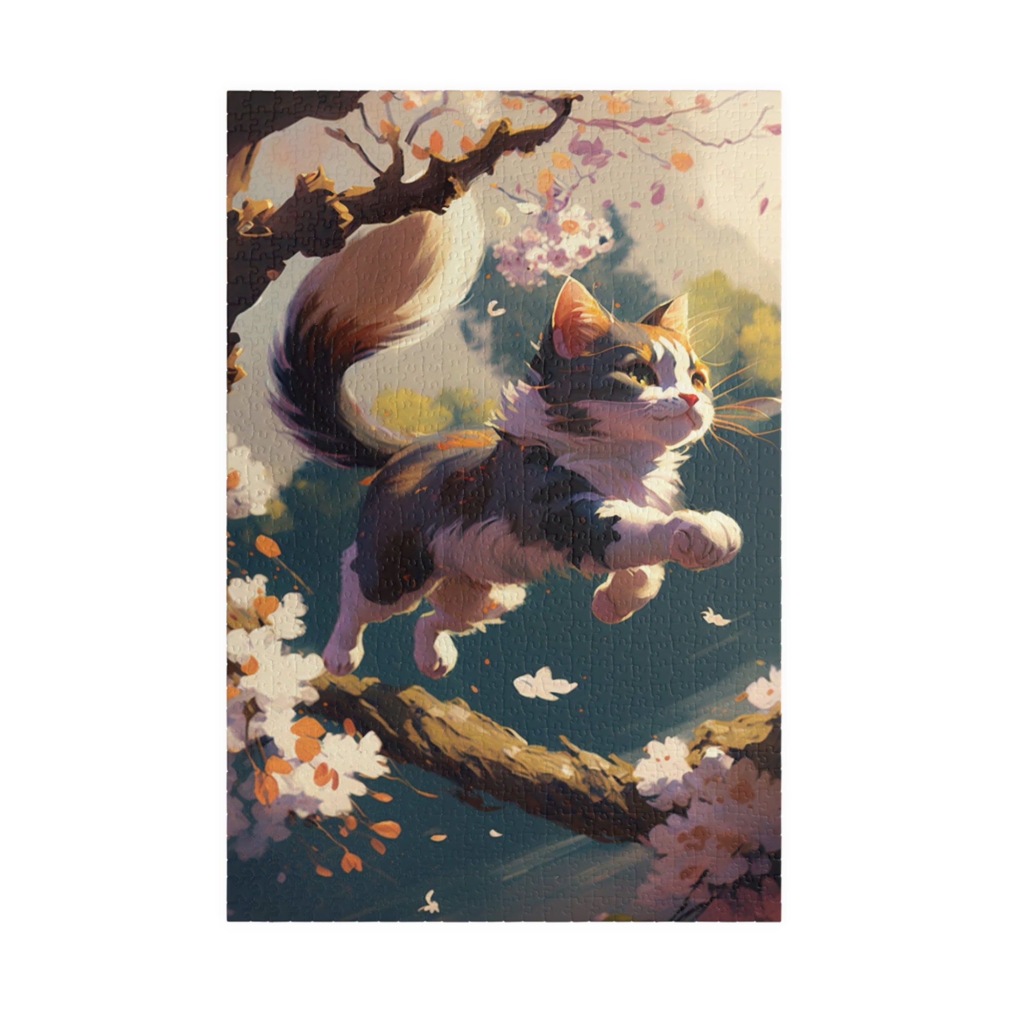 Happy Cat Puzzle 100, 500, 1000 Pieces "Feline Frenzy"