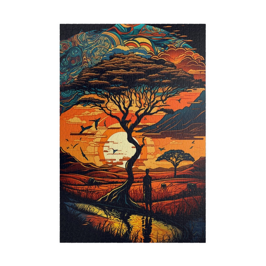 Gorgeous Africa Puzzle 100, 500, 1000 Pieces - Etsy