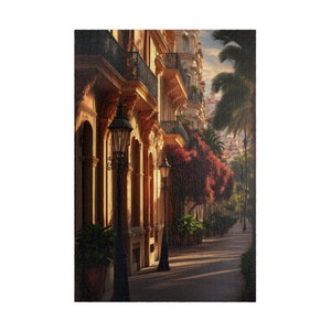 Romantic Sidewalk in Spain Puzzle (100, 250, 500, 1000-piece)