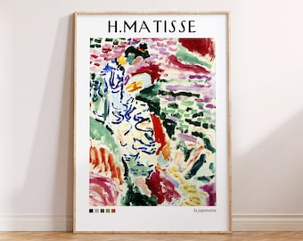 Matisse-utställningsaffisch, vintage galleriväggkonst (digital nedladdning)
