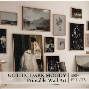 MEGA BUNDLE of Dark Gothic Lunatic Collage Kit, 600+ Stück dunkle Vintage Fotos, Dark Academic World Grunge Decor, Gothic Collage Print Set