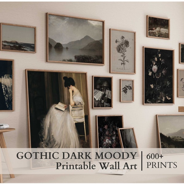 MEGA BUNDLE of Dark Gothic Lunatic Collage Kit,600+ Pieces of Vintage Dark Photos, Dark Academic World Grunge Decor,Gothic Collage Print Set