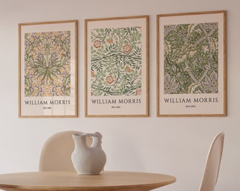 Ensemble d'estampes William Morris, estampes botaniques Art nouveau (téléchargement numérique)