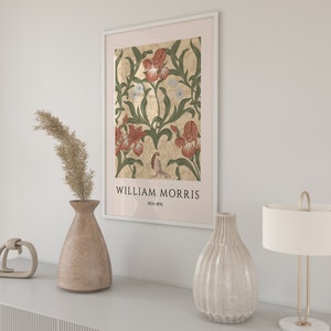 William Morris Print, Art Nouveau Print, Exhibition Print Set, William Morris Poster, Botanical Print Set,Vintage Wall Decor