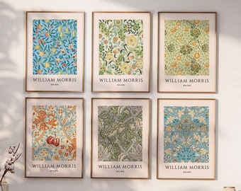 Ensemble d'estampes William Morris, estampes botaniques Art nouveau (téléchargement numérique)