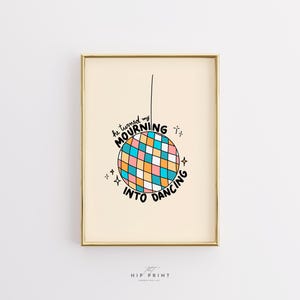 Kristen discokula-tryck, väggkonst med bibelvers (digital nedladdning)