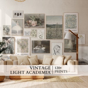 Vintage Light Academia of 120+ , Gallery Wall Art Set , MEGA BUNDLE Set, Neoclassical Landscapes, Farmhouse Home Decor, Classic art prints .