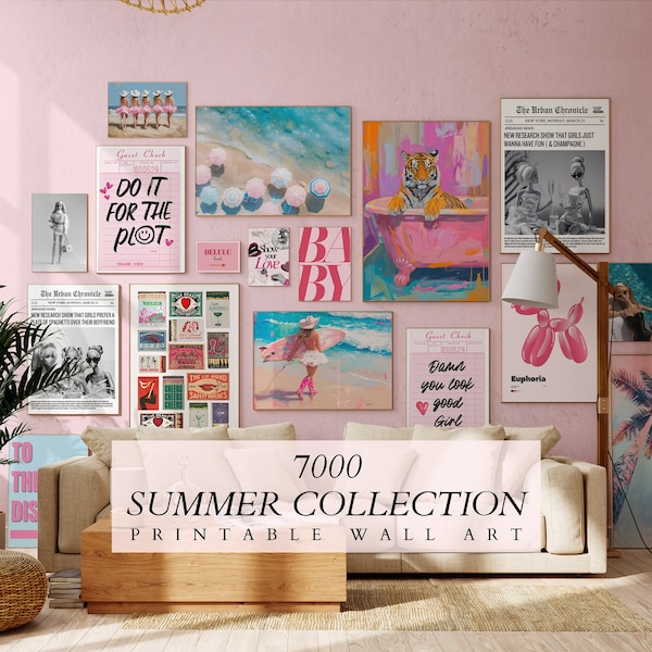 MEGA BUNDLE Of 7000 Eclectic Gallery Wall Set, Maximalist Wall Art,Trendy Poster, Maximalist Home Decor,Eclectic Prints,Trendy Room Accents.