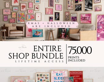 ENTIRE STORE SALE, Wall art bundle,Vintage gallery sets,Eclectic and Maximalist prints,Vintage wall decorations,Altered art,Trendy posters