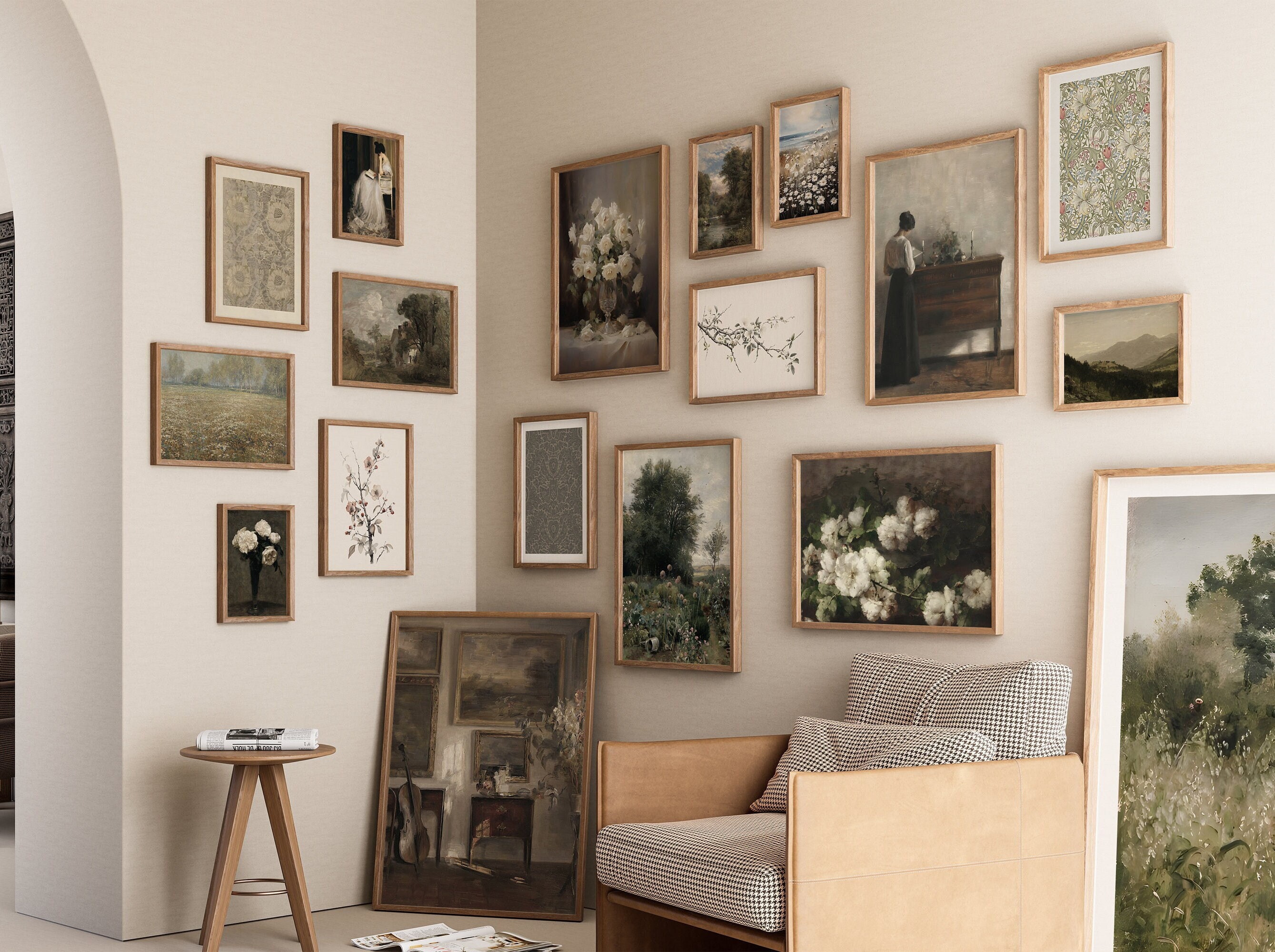 Set of 40 English Countryside Prints,landscape Printable Gallery