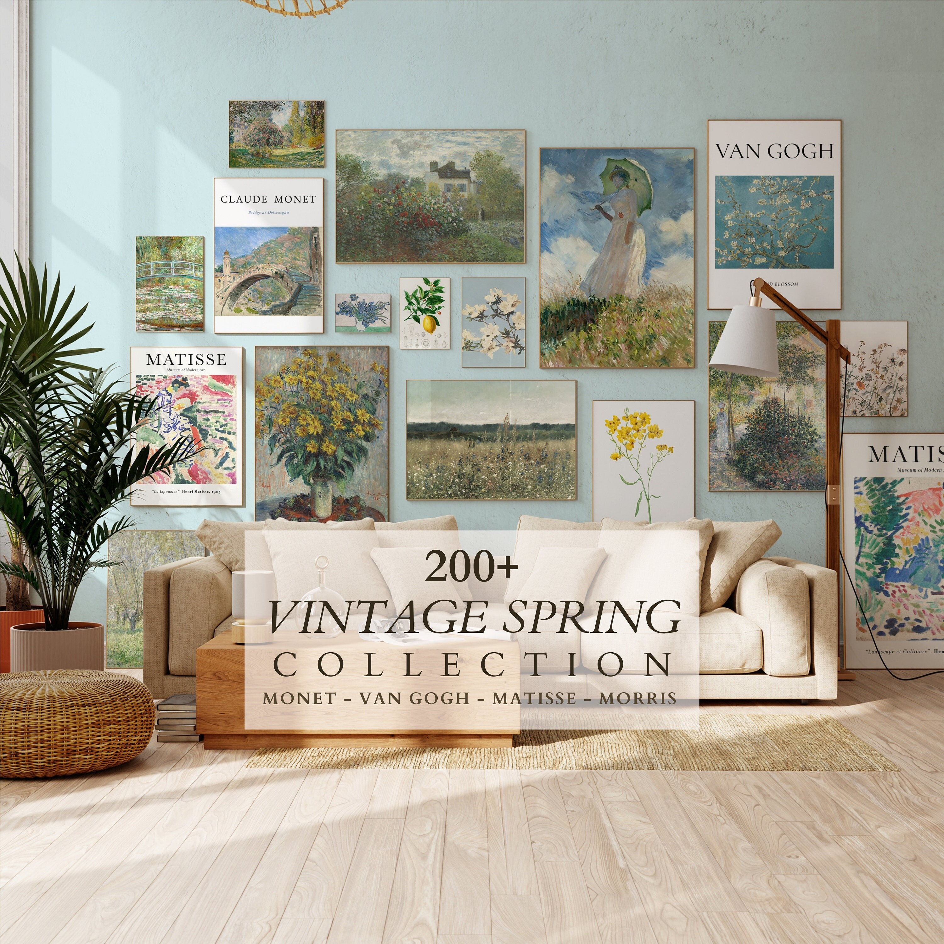Set of 200 + Digital Prints Claude Monet, Matisse, Morris Set of 200 + Digital Prints Claude Monet, Matisse, Morris