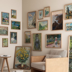 Set of 200 Digital Prints By Claude Monet, Vintage Oil Paintings, Monet Canvas Prints, Impressionist Art , MEGA Bundle, Antique paintings image 3