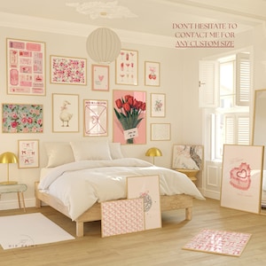 Bundle of 200+ Coquette Wall Art - Feminine Art Prints - Trendy Posters