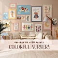 Colorful Nursery Bundle, +120 Printable Baby Room Decor, Toddler Playroom Gallery Set, Whimsical Kids Wall Art, Digital Nursery Prints