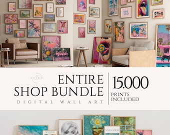 ENTIRE STORE SALE, Wall art bundle,Vintage gallery sets,Eclectic and Maximalist prints,Vintage wall decorations,Altered art,Trendy posters