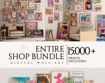 ENTIRE STORE SALE, Wall art bundle,Vintage gallery sets,Eclectic and Maximalist prints,Vintage wall decorations,Altered art,Trendy posters