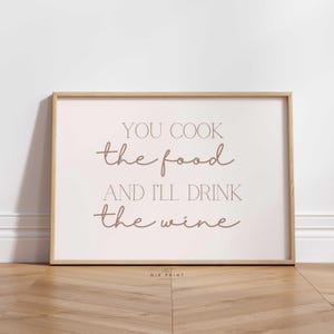 Retro Dinner Table Art Print, Food and Drink Illustrations Poster, Maximalist Kitchen Wall Decor, Bar Cart Artwork, Apartment Gallery Art