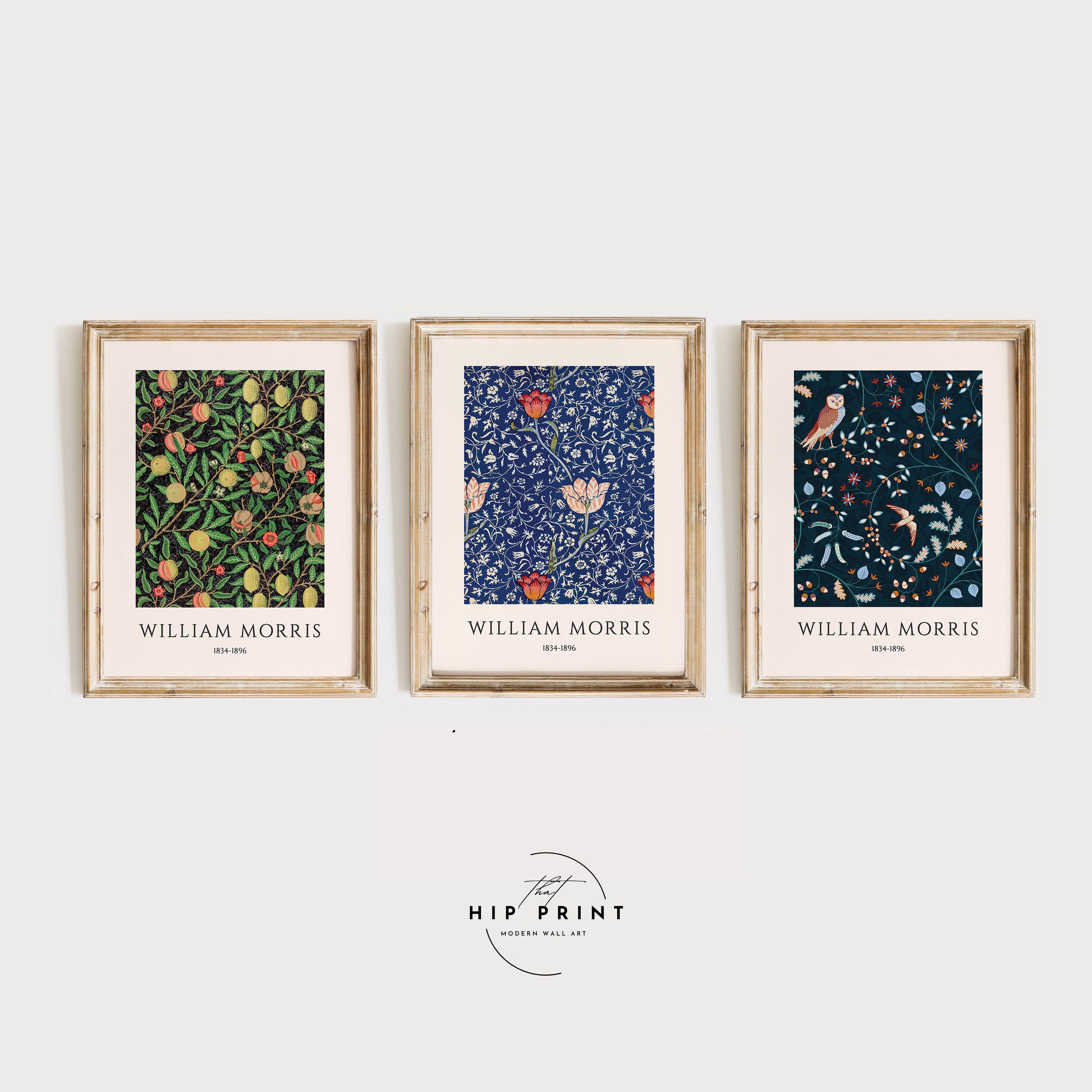 Set of 6 William Morris Print, Art Nouveau Print, Exhibition Print Set ...