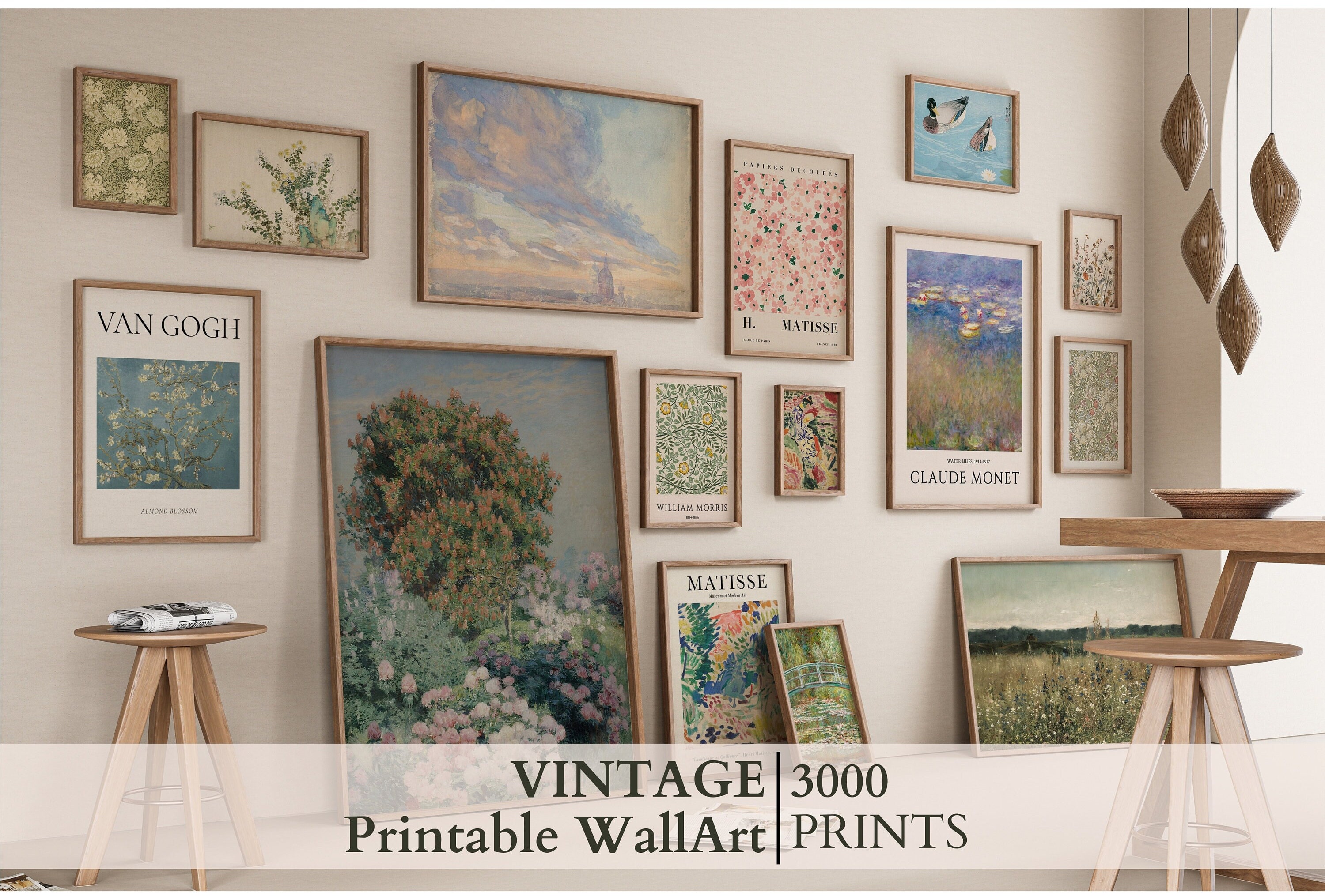 Vintage Wall Art Set of 11, Gallery Wall Print Set, Wall Set Eclectic,  Antique Home Decor, Country Art, Farmhouse European, Digital DOWNLOAD 