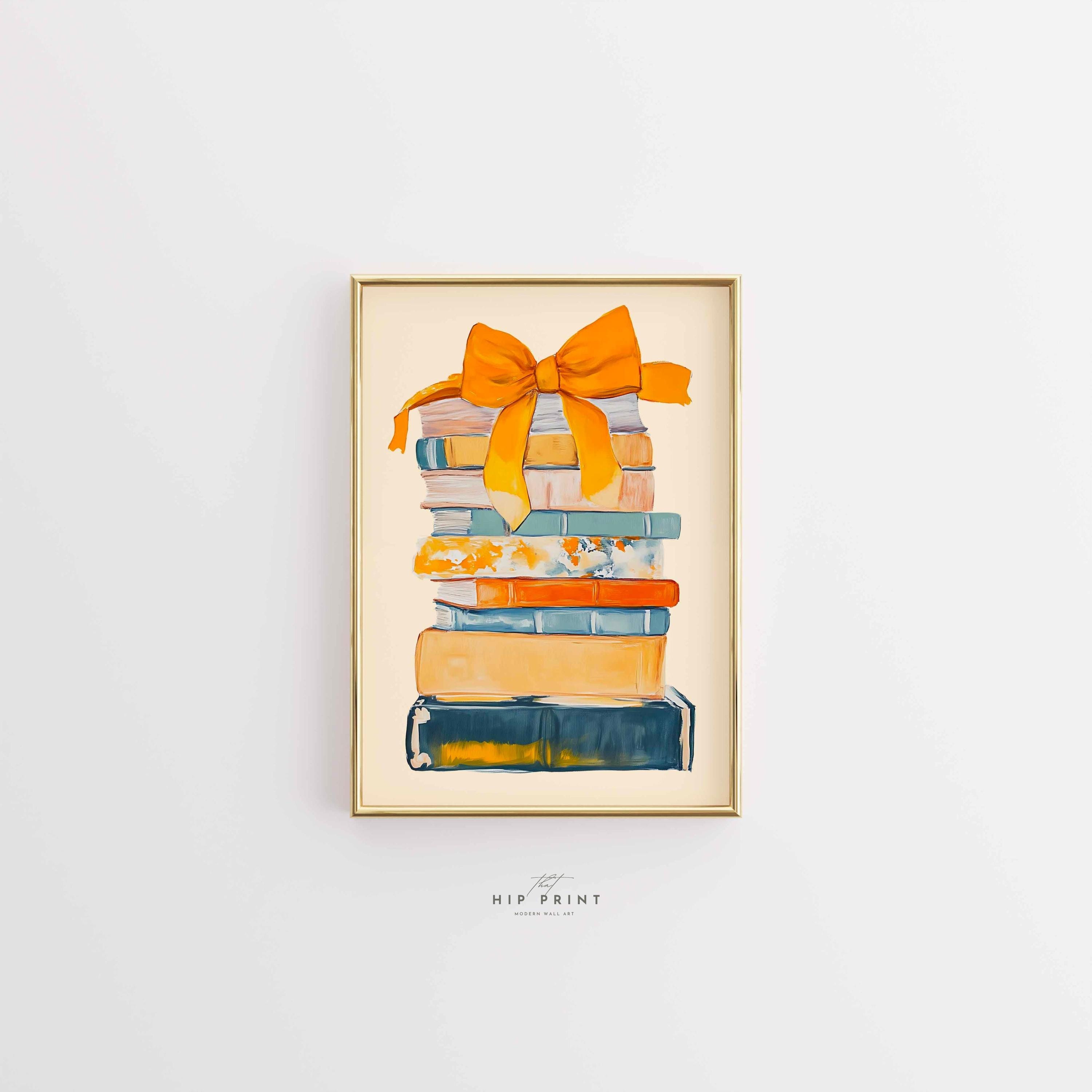 Book Stack Print Book Stack Print, Pastel Bookish Art, Cozy Reading Nook (digital ...