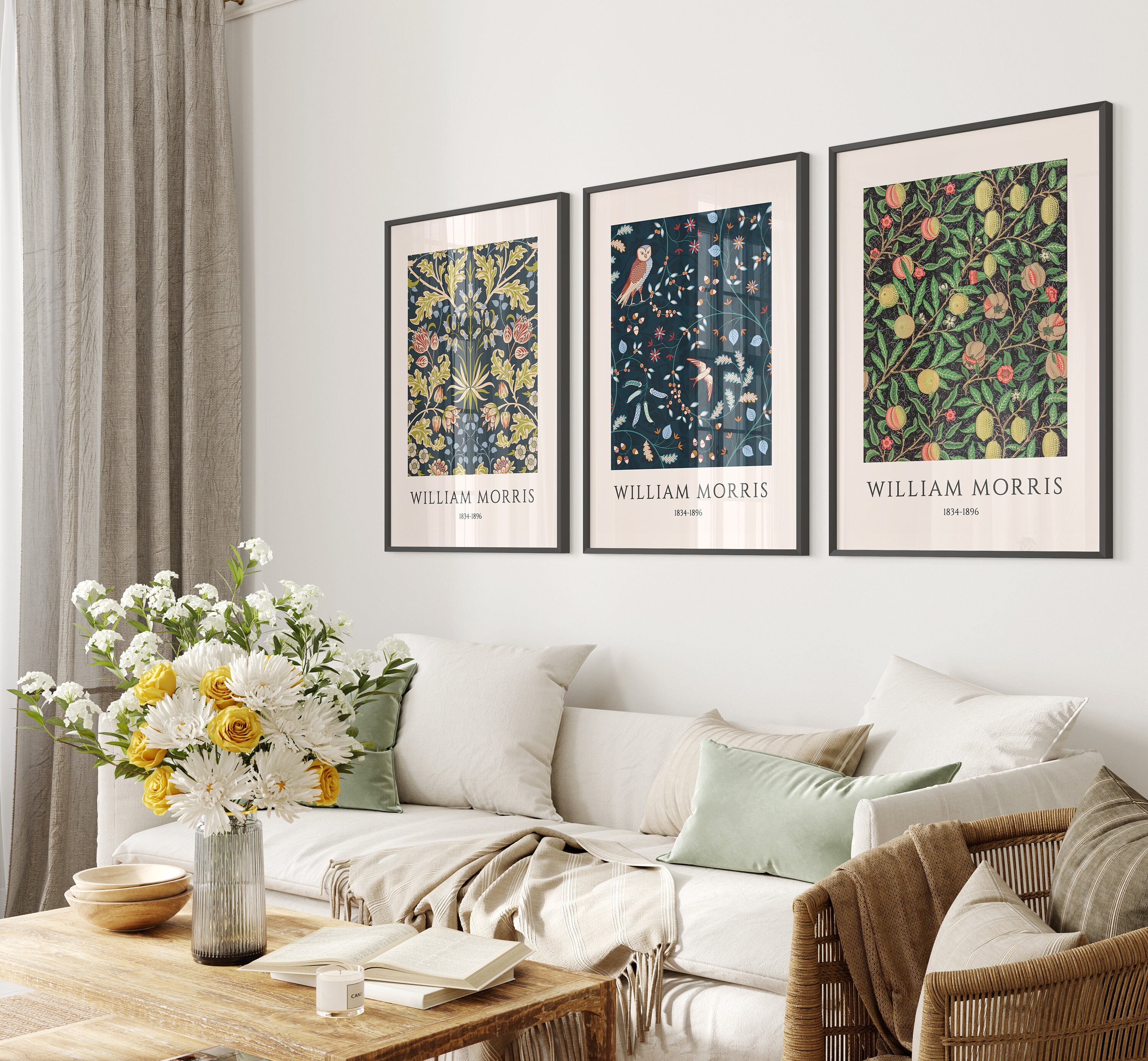 Set of 6 William Morris Print, Art Nouveau Print, Exhibition Print Set ...