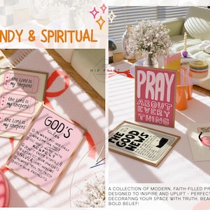 Christian Wall Art Bundle of 250, Bible Verse Prints, Faith Quote Decor ...