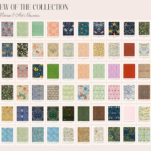 2000+ William Morris Printable Wall Art Bundle, Vintage Neutral Gallery ...
